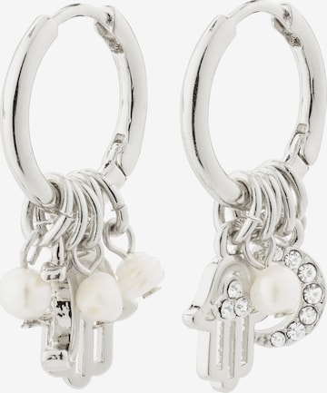 Pilgrim - Pendientes 'Prucence' en plata: frente