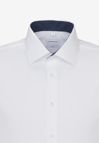 SEIDENSTICKER Slim fit Business Shirt ' Slim ' in White