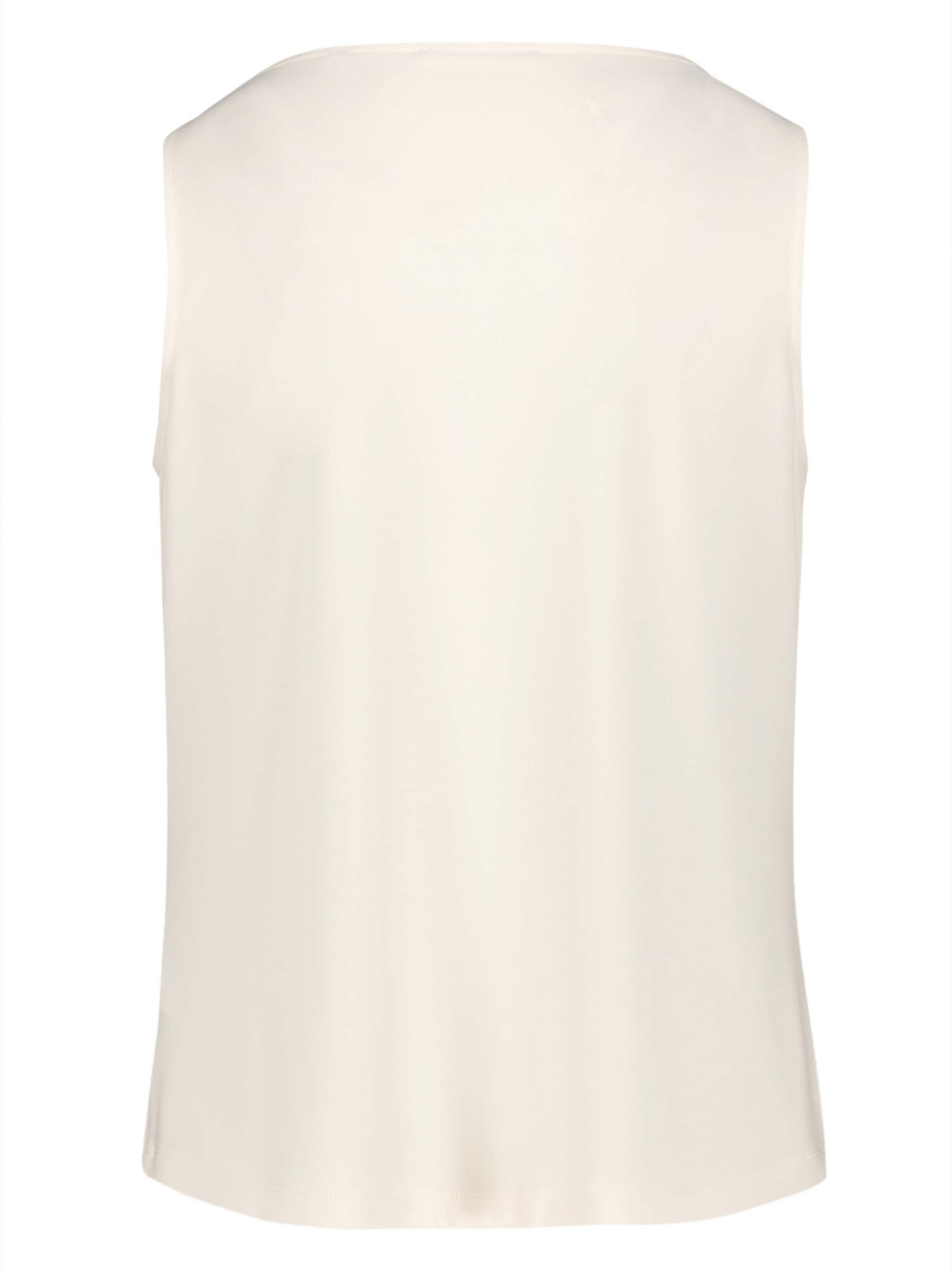 zero Blusentop mit Wasserfallausschnitt in Beige