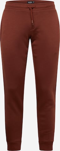 BURTON MENSWEAR LONDON Tapered Pants in Brown: front