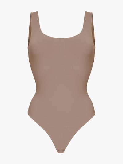 cfab (formerly creamy fabrics) Shapingbody 'Low Back - Body' in XS in de kleur Karamel, Productweergave