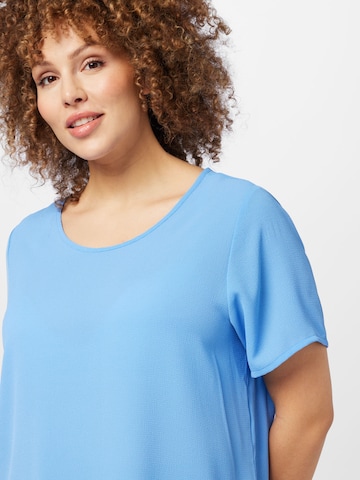 ONLY Carmakoma Blouse 'LUXMIE' in Blauw