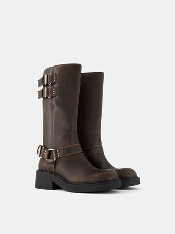 Bottes Bershka en marron