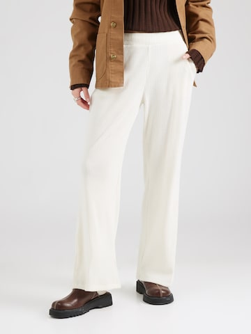 Wide leg Pantaloni di Abercrombie & Fitch in bianco: frontale