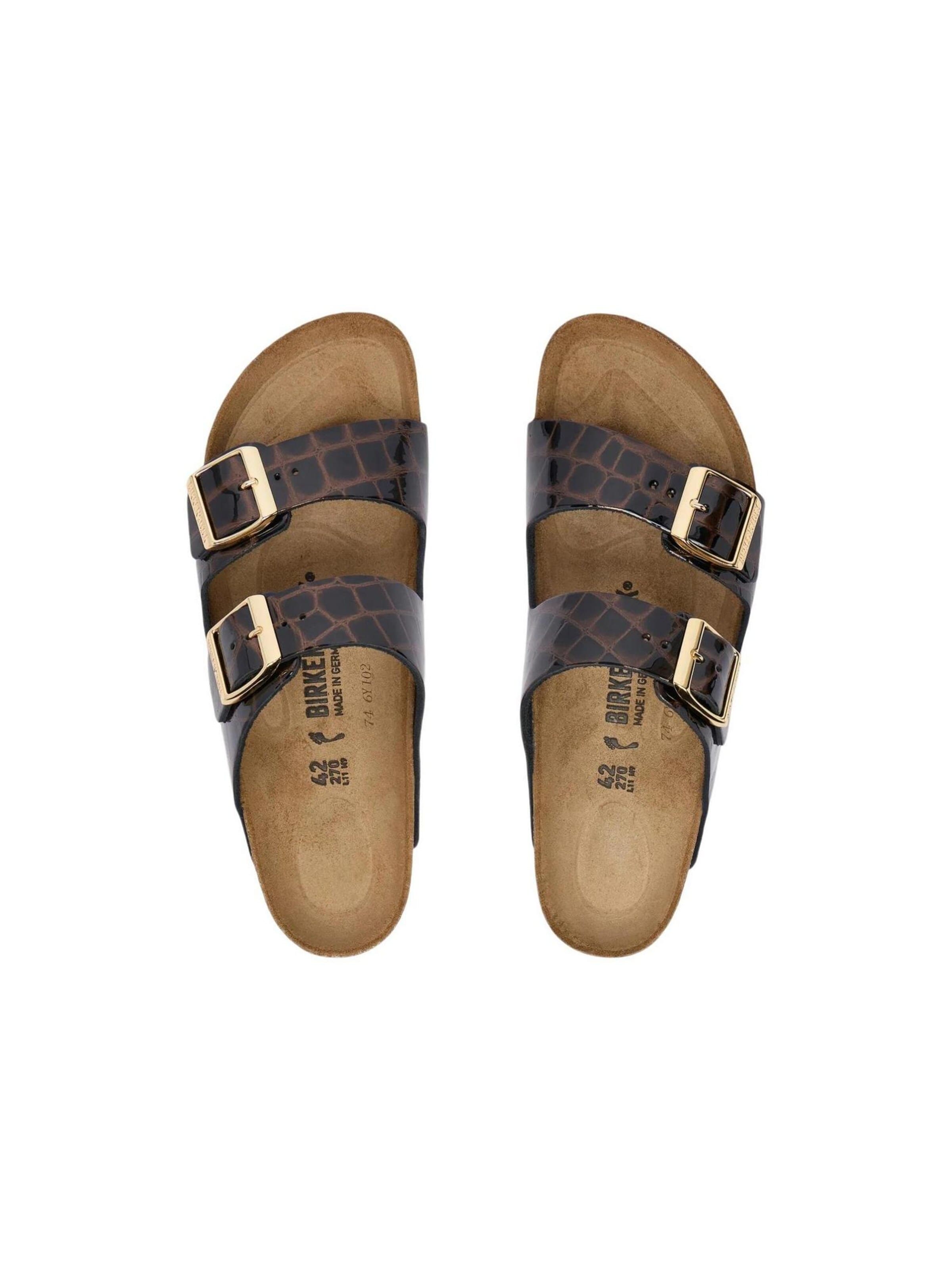 Sandales 'Arizona Emboss Animal 1032864' BIRKENSTOCK en marron