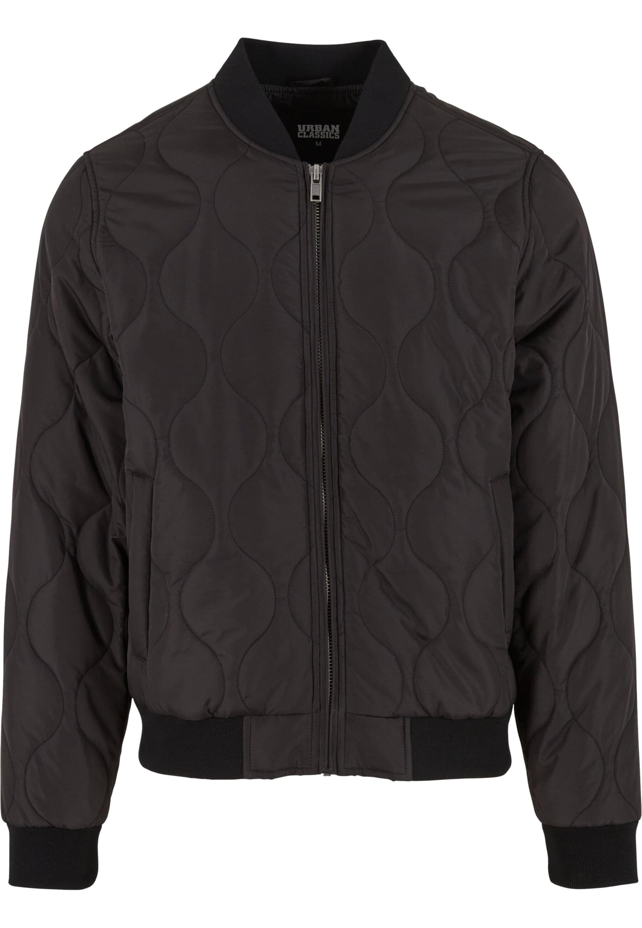 Urban Classics Übergangsjacke 'Onion Quilted' in Schwarz: Vorderseite