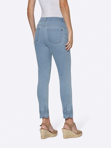 heine - Slimfit Vaquero en azul