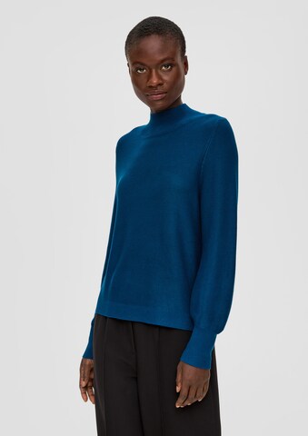 s.Oliver BLACK LABEL Pullover in Blau: Vorderseite