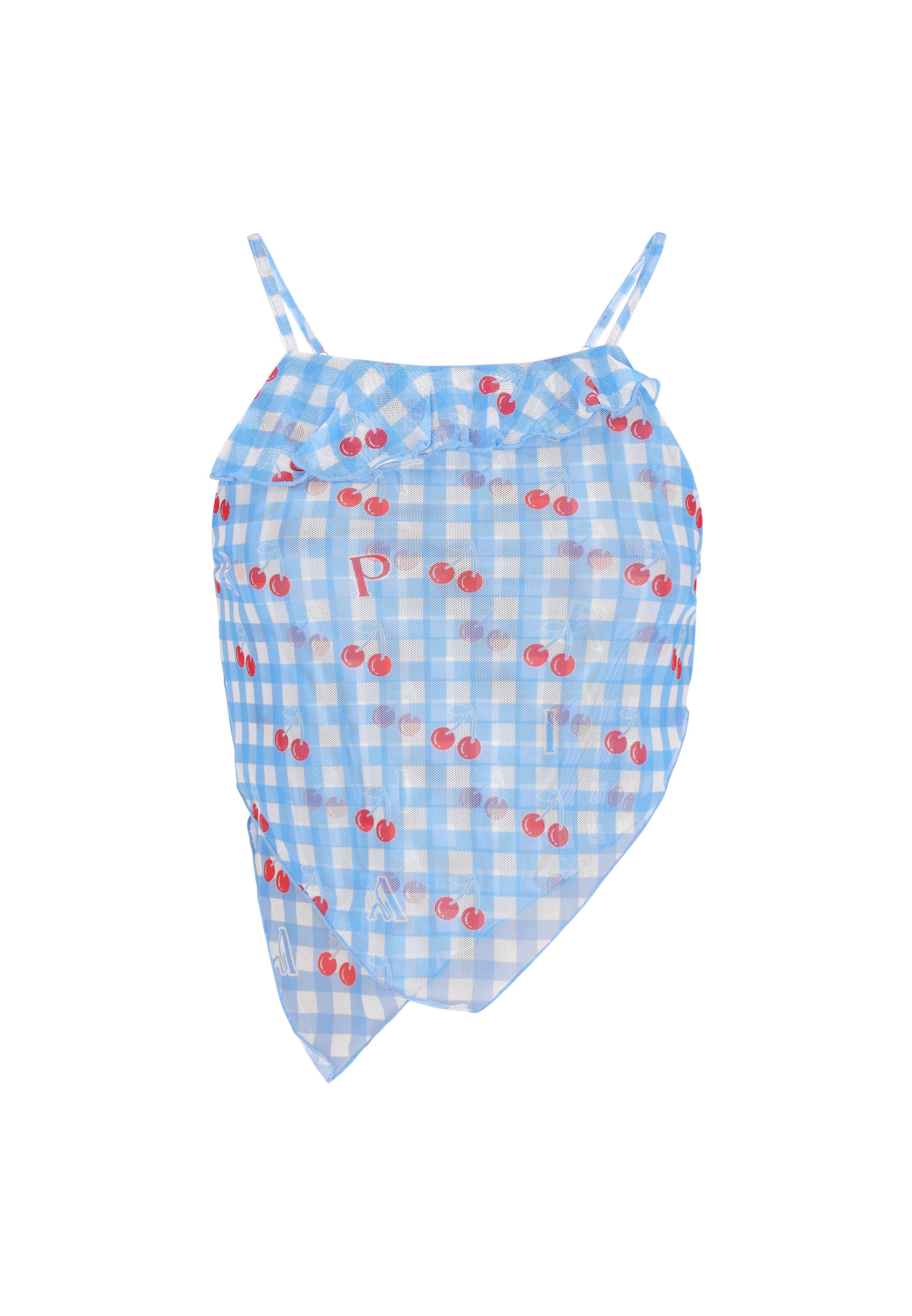 Top de la MYMO pe albastru: față