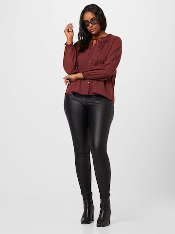 ABOUT YOU Curvy Blouse 'Agathe' in Brown