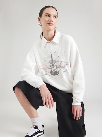 HOLLISTER Sweatshirt 'IZZY LANE' i vit: framsida