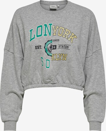 ONLY Sweatshirt 'MAGNOLIA' in Grey: front