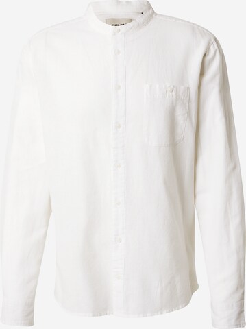 BLEND Regular fit Button Up Shirt in White: front