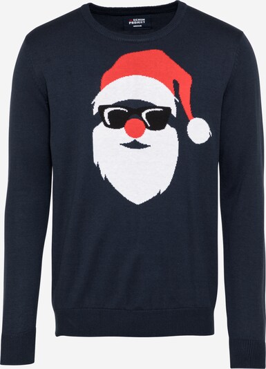 Denim Project Sweter w kolorze granatowy / melonowy / czarny / offwhitem, Podgląd produktu