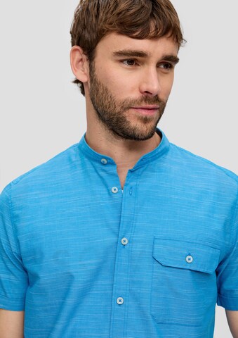 s.Oliver - Ajuste regular Camisa en azul
