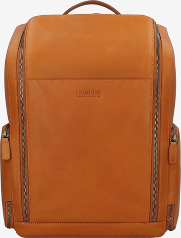 LEONHARD HEYDEN Backpack 'Ottawa 6874' in Brown: front