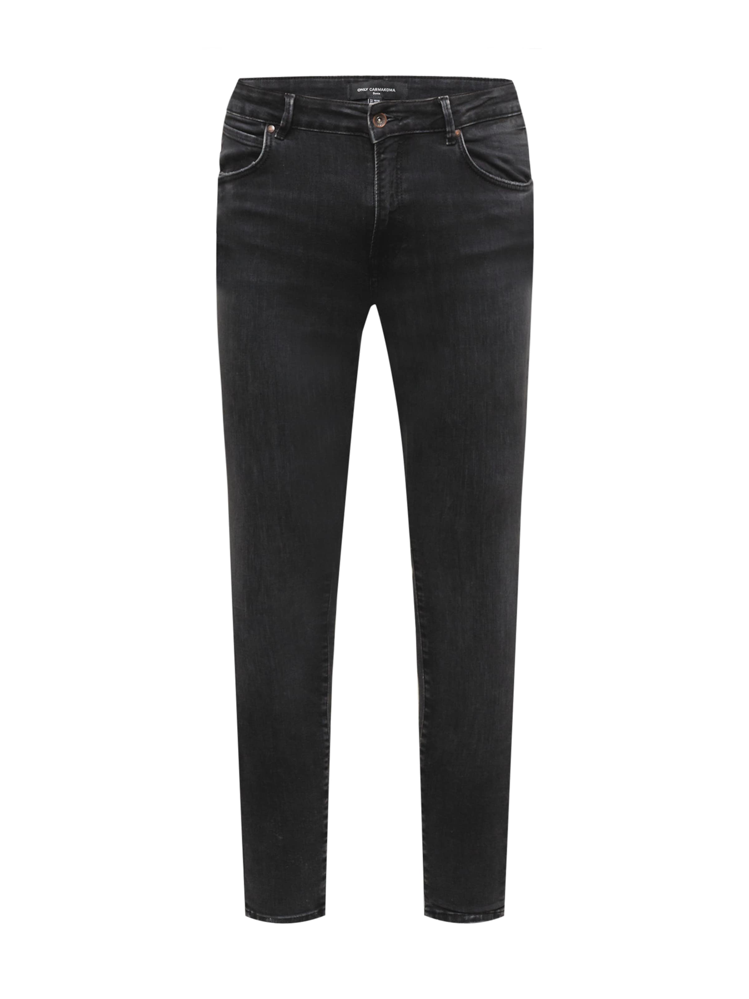 ONLY Carmakoma Skinny Τζιν 'Wiser' σε μαύρο: μπροστά