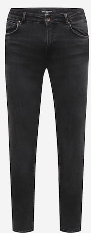 ONLY Carmakoma Skinny Jeans 'Wiser' in Zwart: voorkant