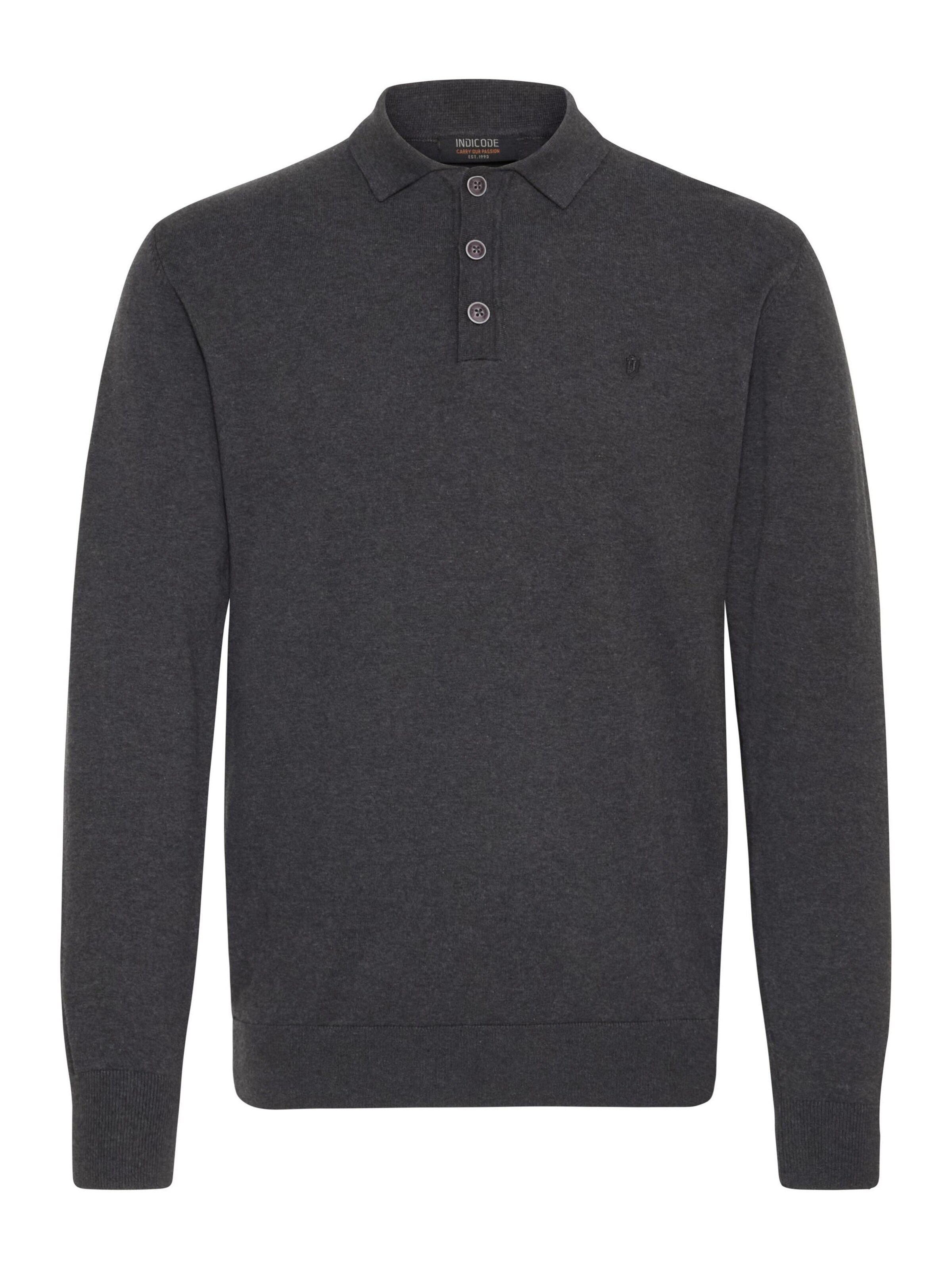 INDICODE JEANS Sweater in Grey: front