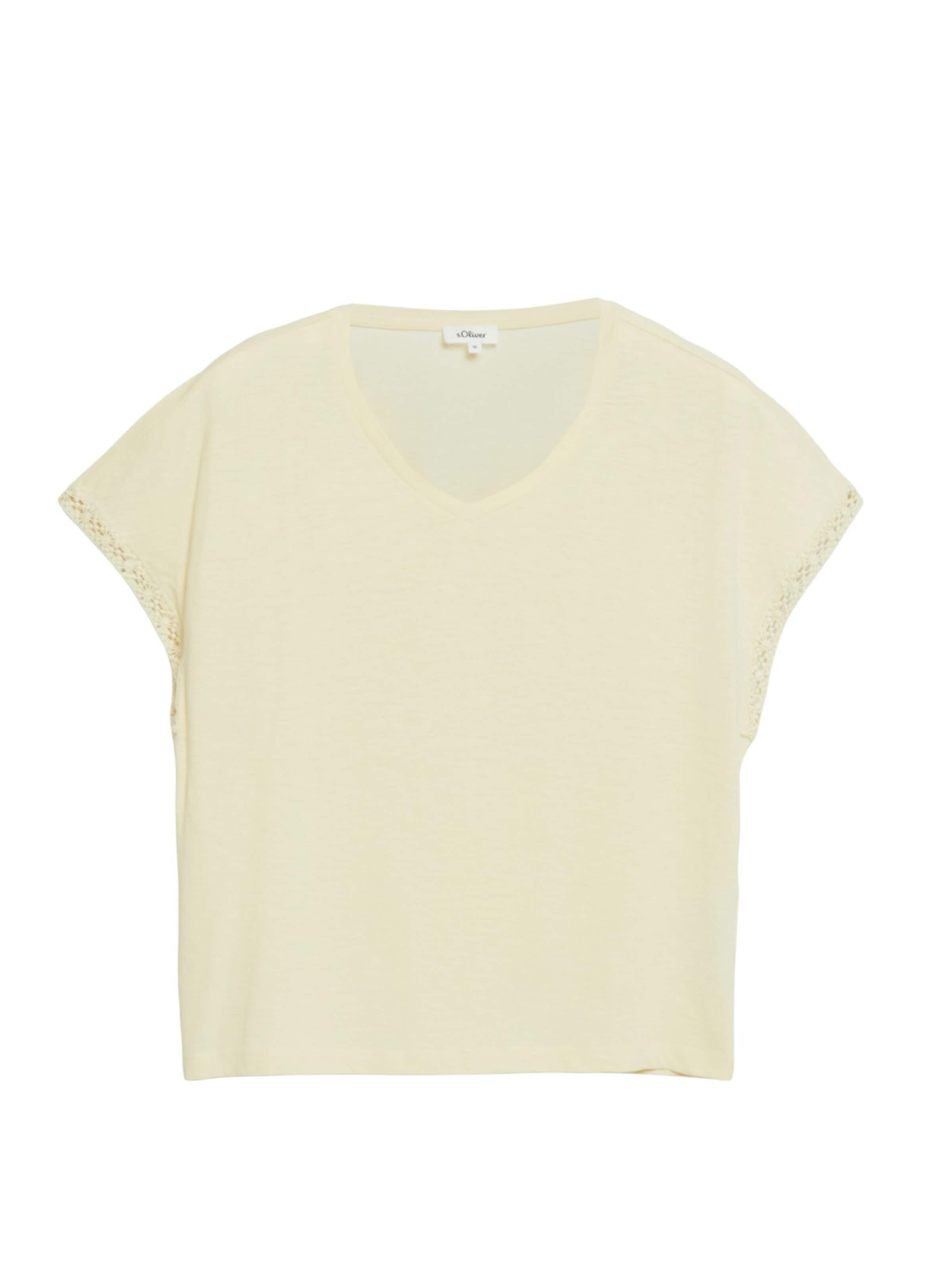 s.Oliver T-shirt i beige: framsida