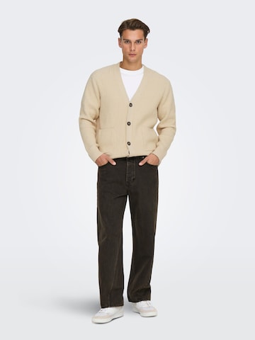 Only & Sons - regular Vaquero 'ONSFade' en marrón