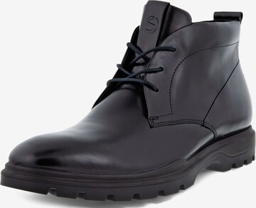 ECCO Chukka Boots in Black: front