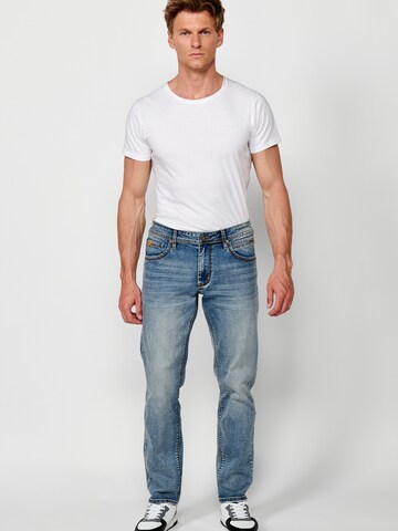 KOROSHI Regular Jeans in Blau