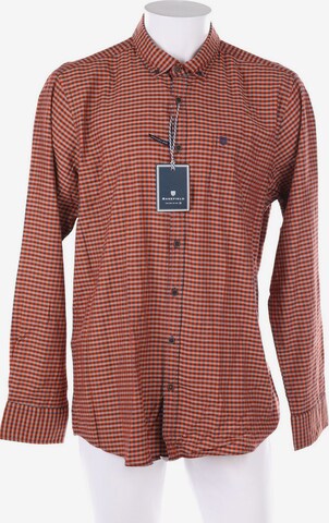 BASEFIELD Button Up Shirt in XS in Brown: front