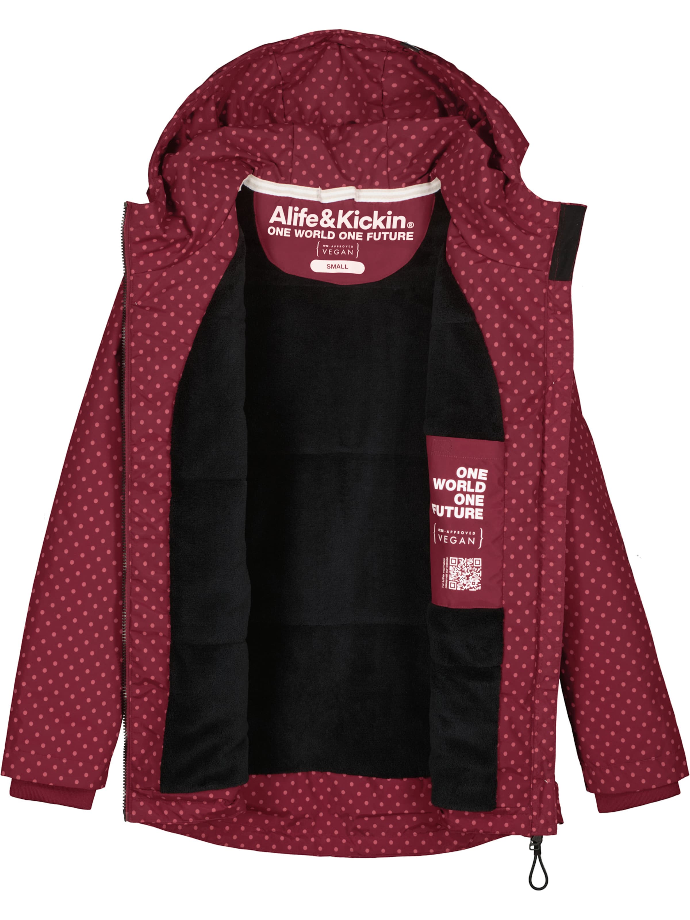 alife & kickin Zimná bunda 'LilouAK' - Červená