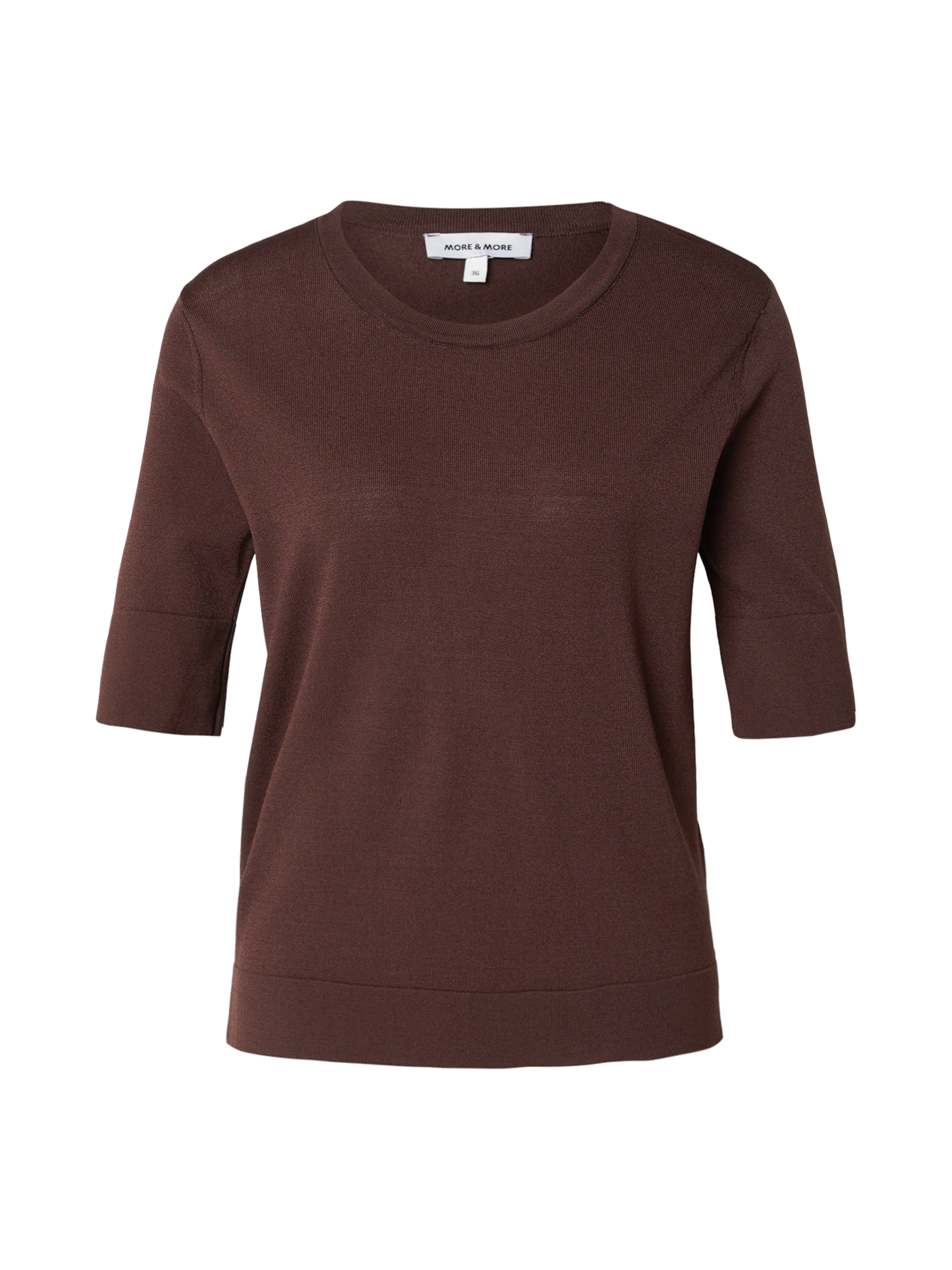 Pull-over MORE & MORE en marron : devant