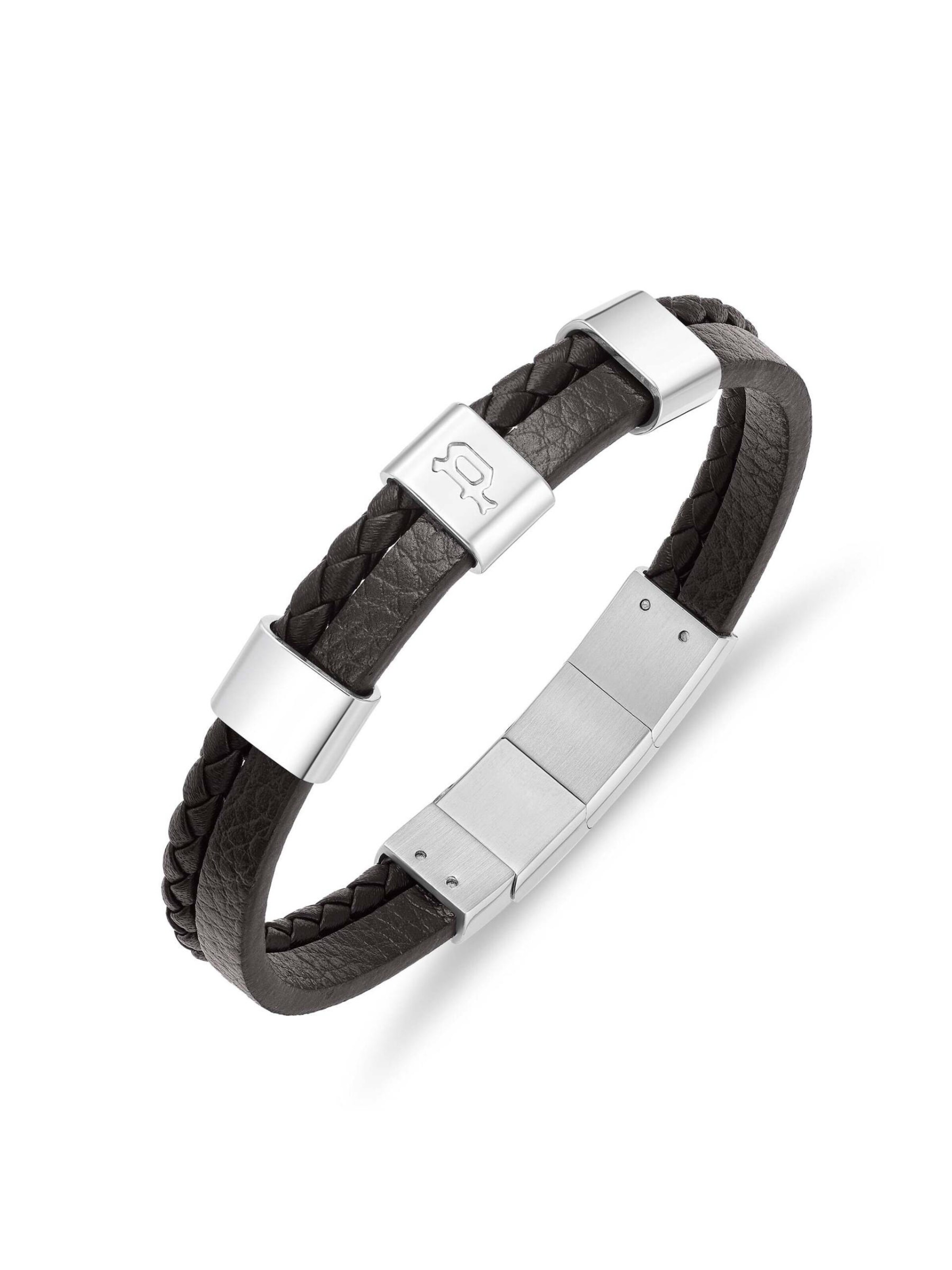 Bracelet 'Ben' POLICE en marron : devant