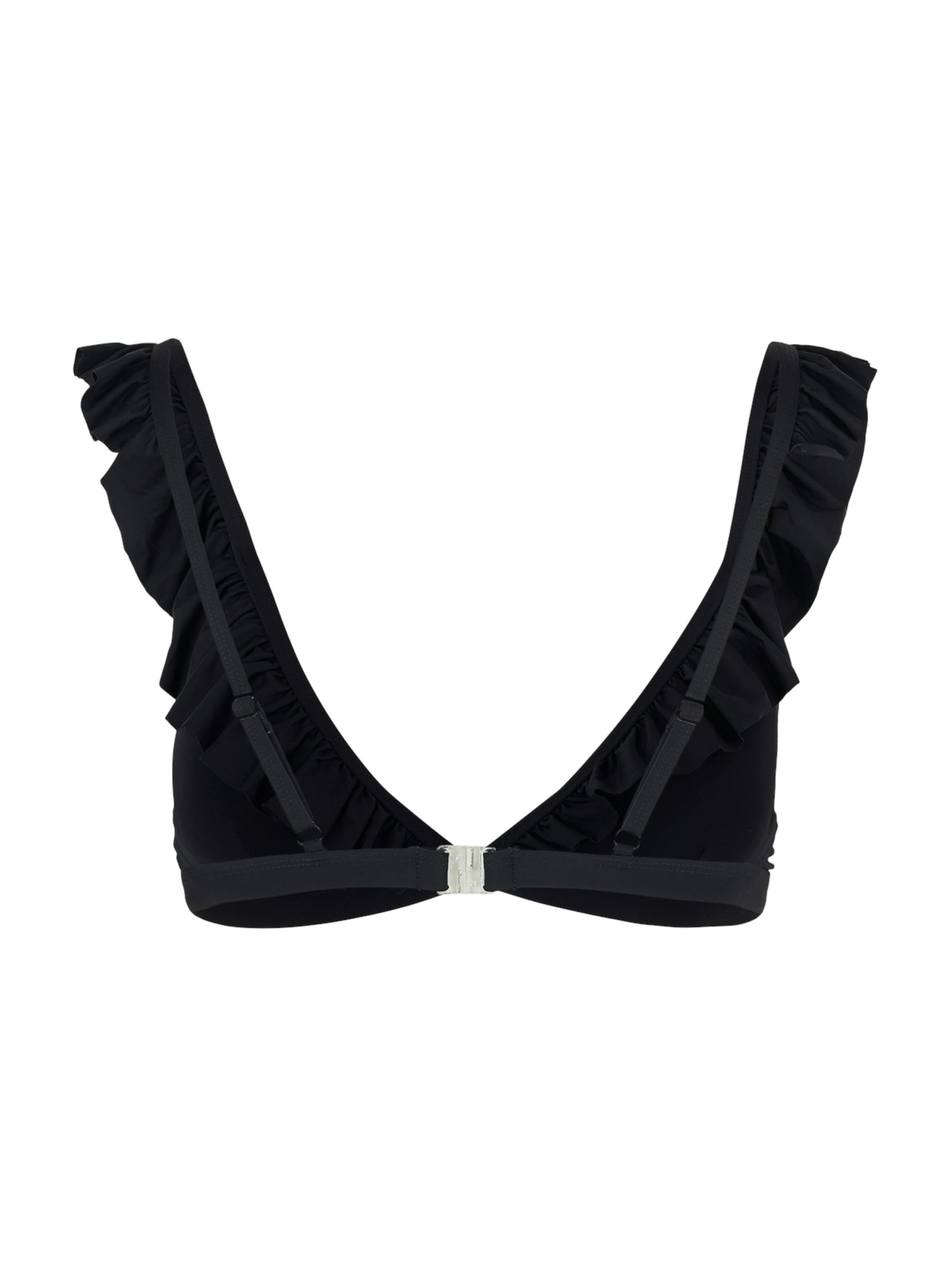 PIECES Kolmio Bikinitoppi 'PCVADA' värissä musta