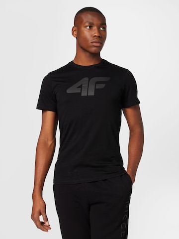 4F Performance Shirt in Black: front