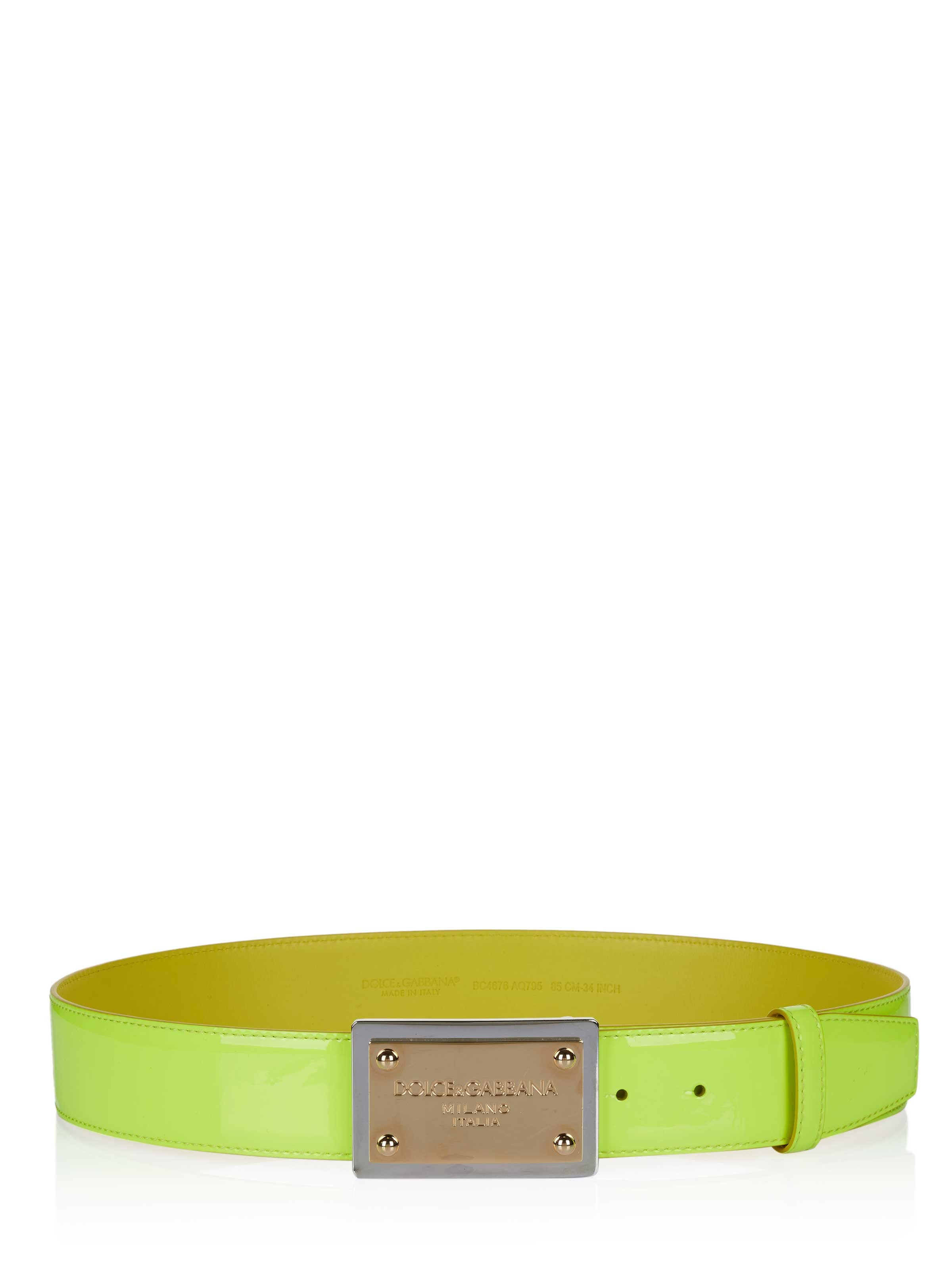 DOLCE & GABBANA Belt in Yellow