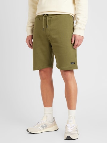 Regular Pantalon 'Downton' BLEND en vert : devant