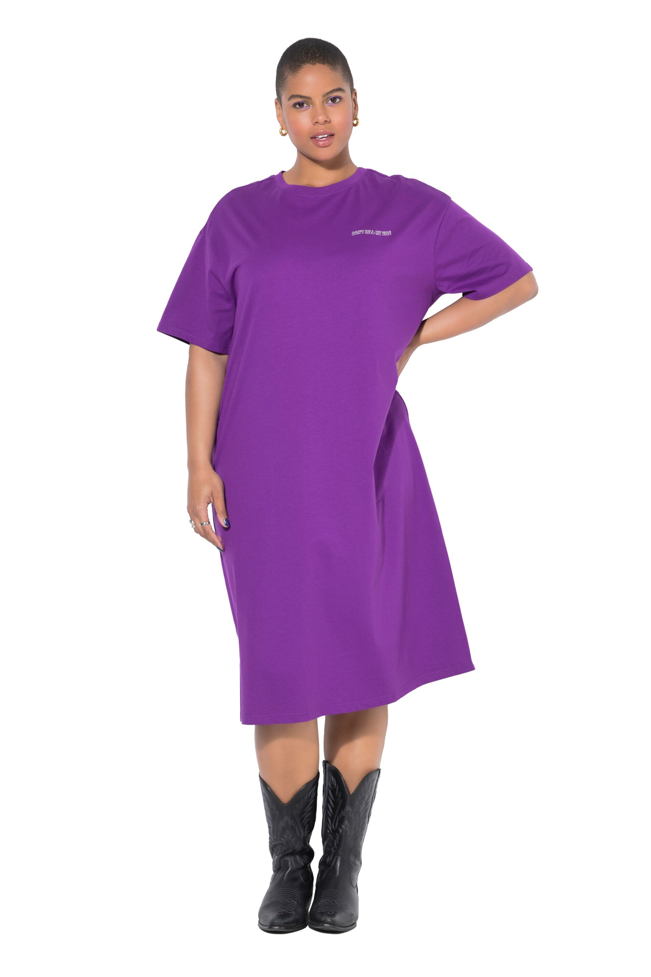 Studio Untold Jurk in Lila: voorkant