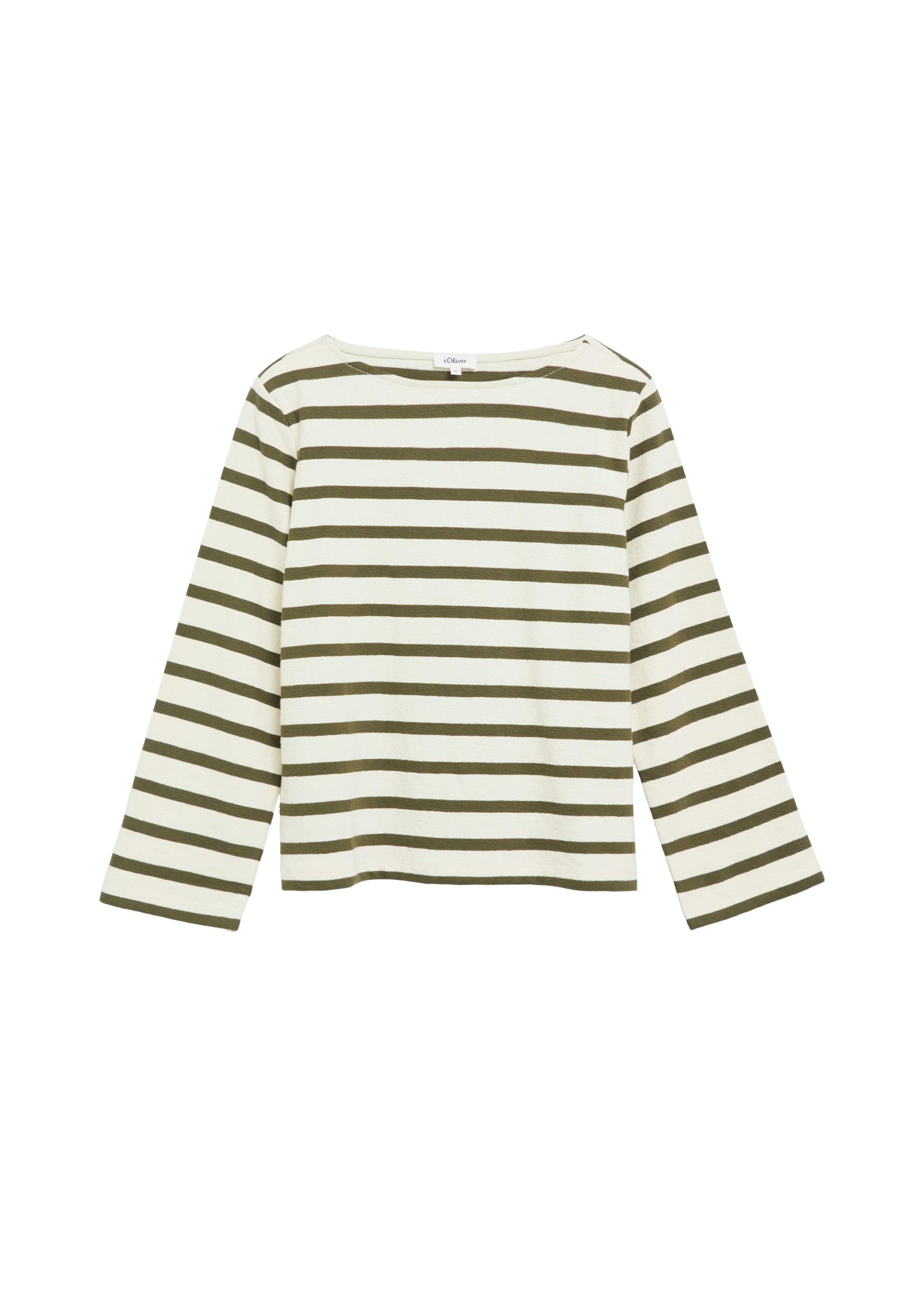 Sweat-shirt s.Oliver en vert : devant