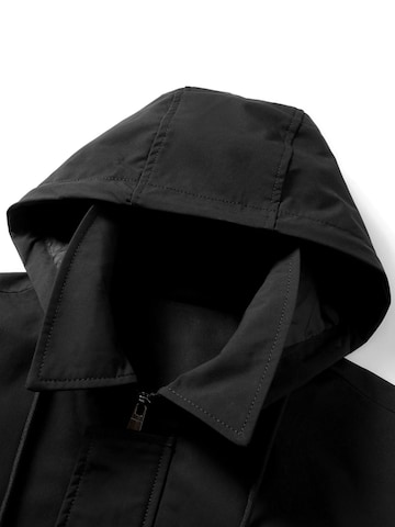 ALLTHEMEN Between-Seasons Coat 'Hülle' in Black