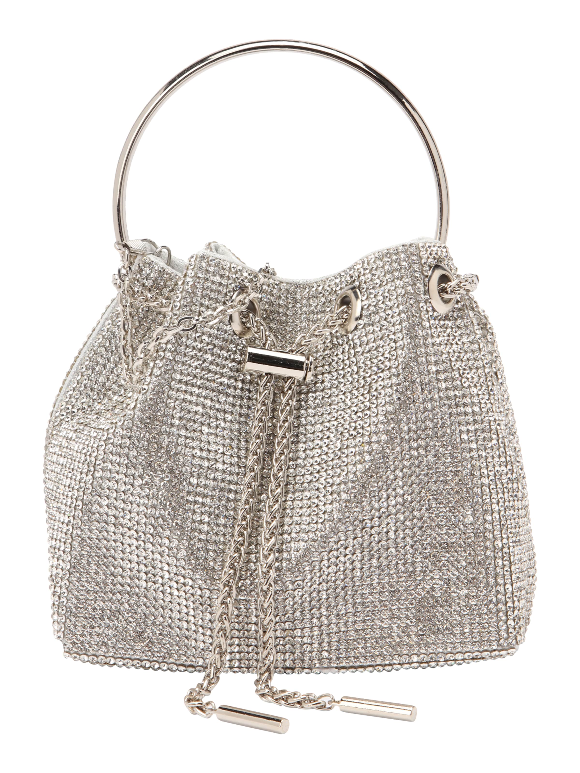 mascara Pouch in Silver: front