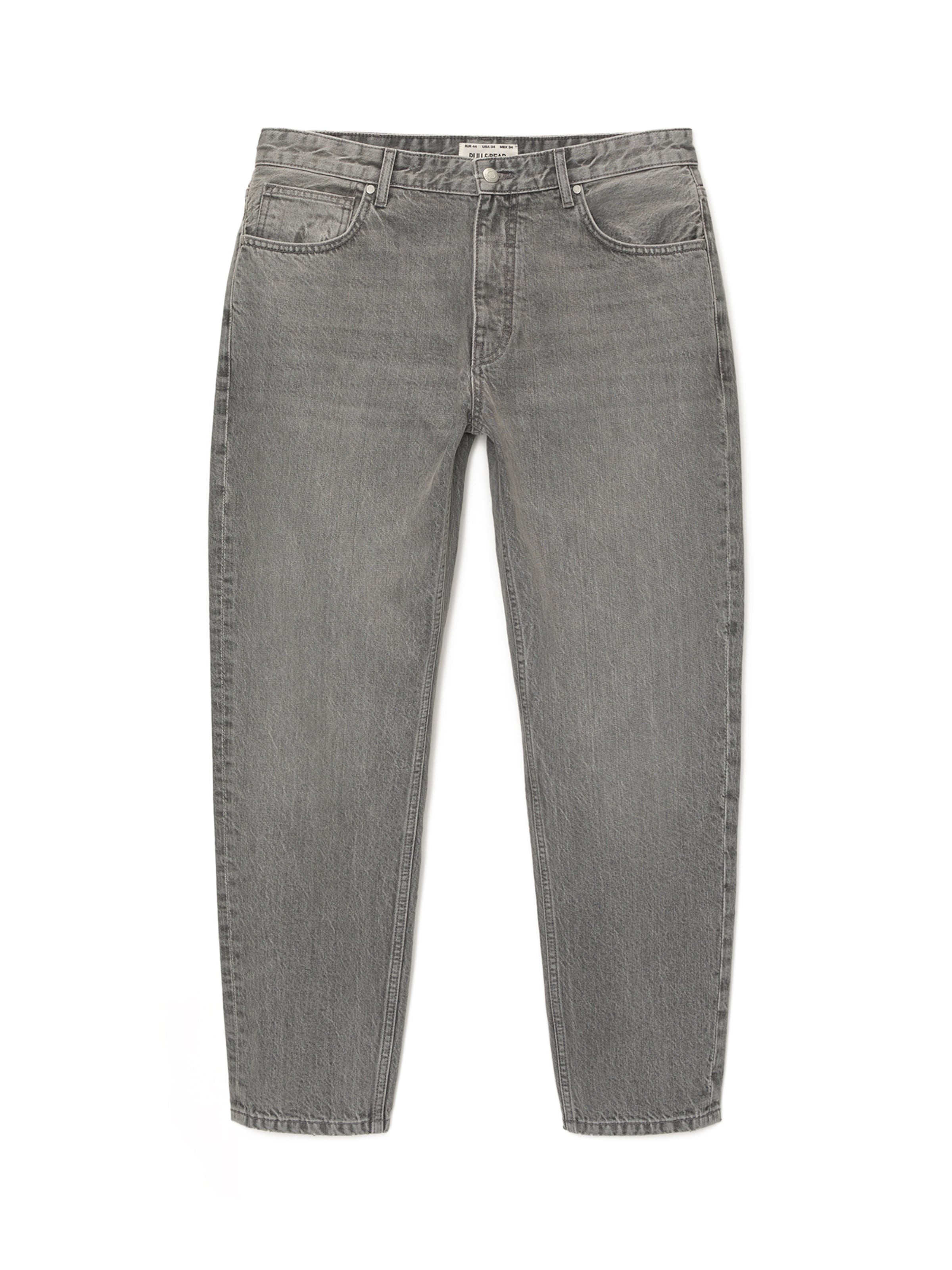 Pull&Bear Regular Jeans in Grau: Vorderseite