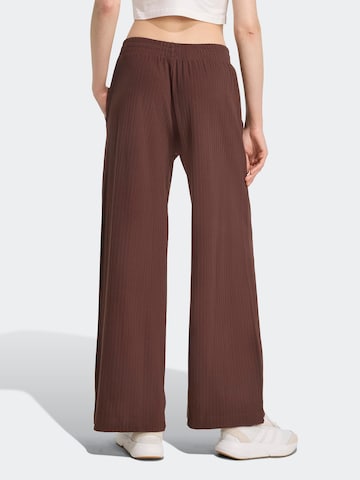 ADIDAS SPORTSWEAR Wide leg Sportbroek 'ALL SZN' in Bruin