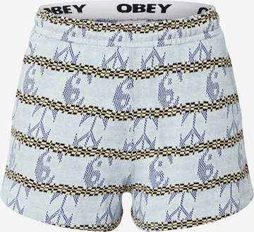 Obey Regular Broek 'ESTELLE' in Blauw: voorkant