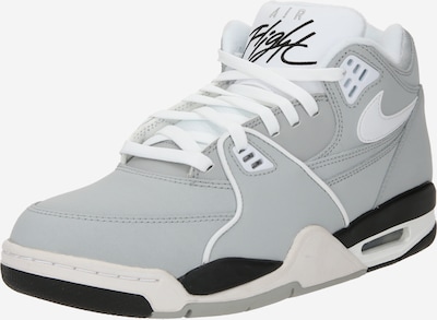 Nike Sportswear Zemie brīvā laika apavi 'AIR FLIGHT 89', krāsa - pelēks / melns / balts, Preces skats