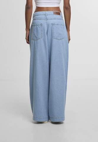 Urban Classics Regular Ladies Wide Leg Light Denim Pants ' ' in Beige