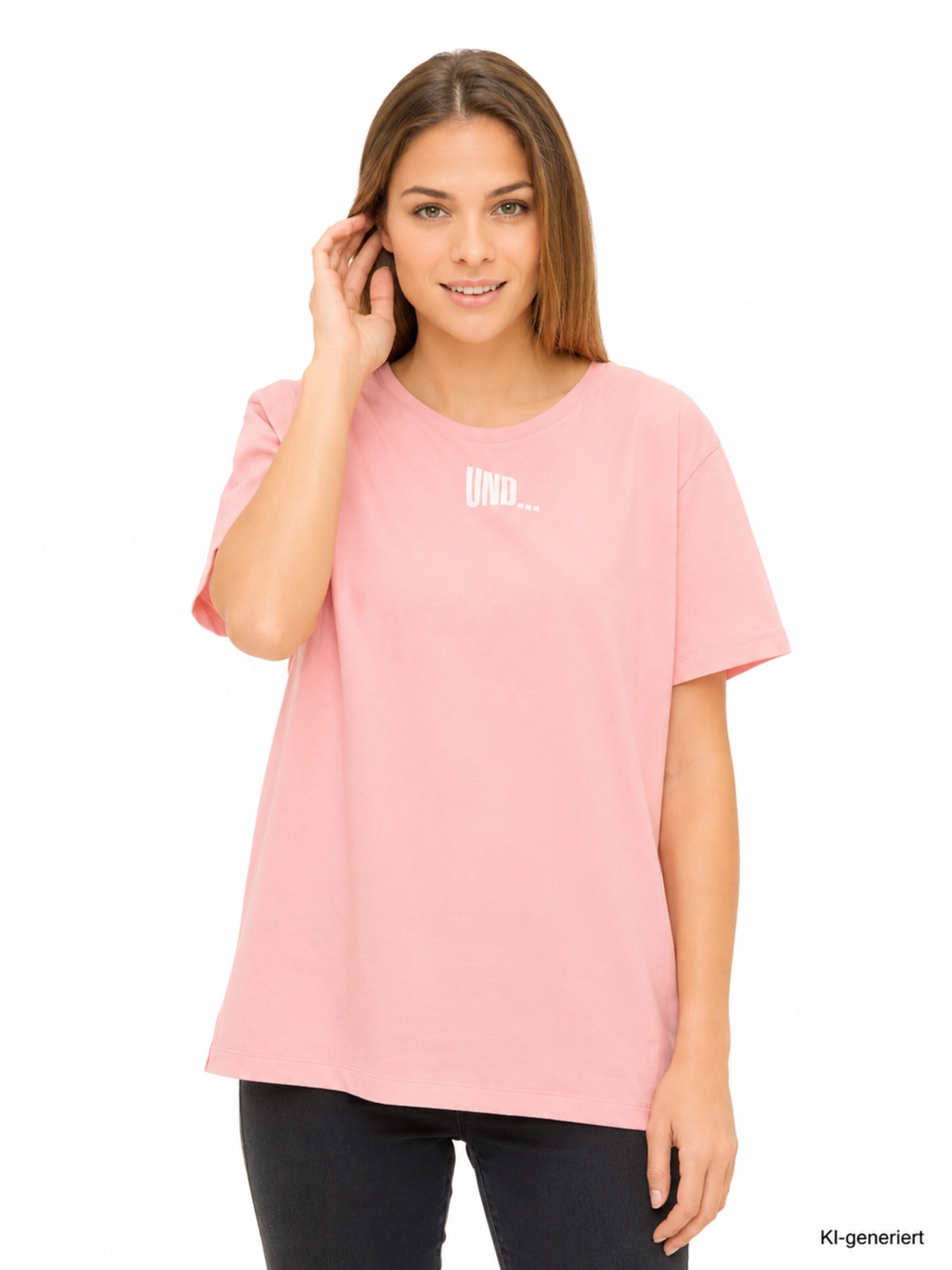 Derbe Shirt 'Und Tschüss'‌‌‌ in Pink: Vorderseite