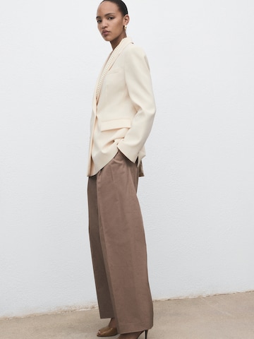 MANGO Blazer 'IGUANA' in White
