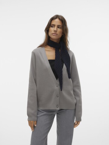 VERO MODA Knit cardigan 'MATHILDE' in Grey: front