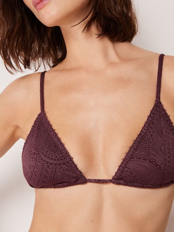 CALZEDONIA Triangle Bikini Top in Red