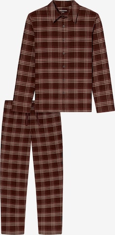 SCHIESSER Long Pajamas 'Selected Premium Warming' in Mixed colors: front