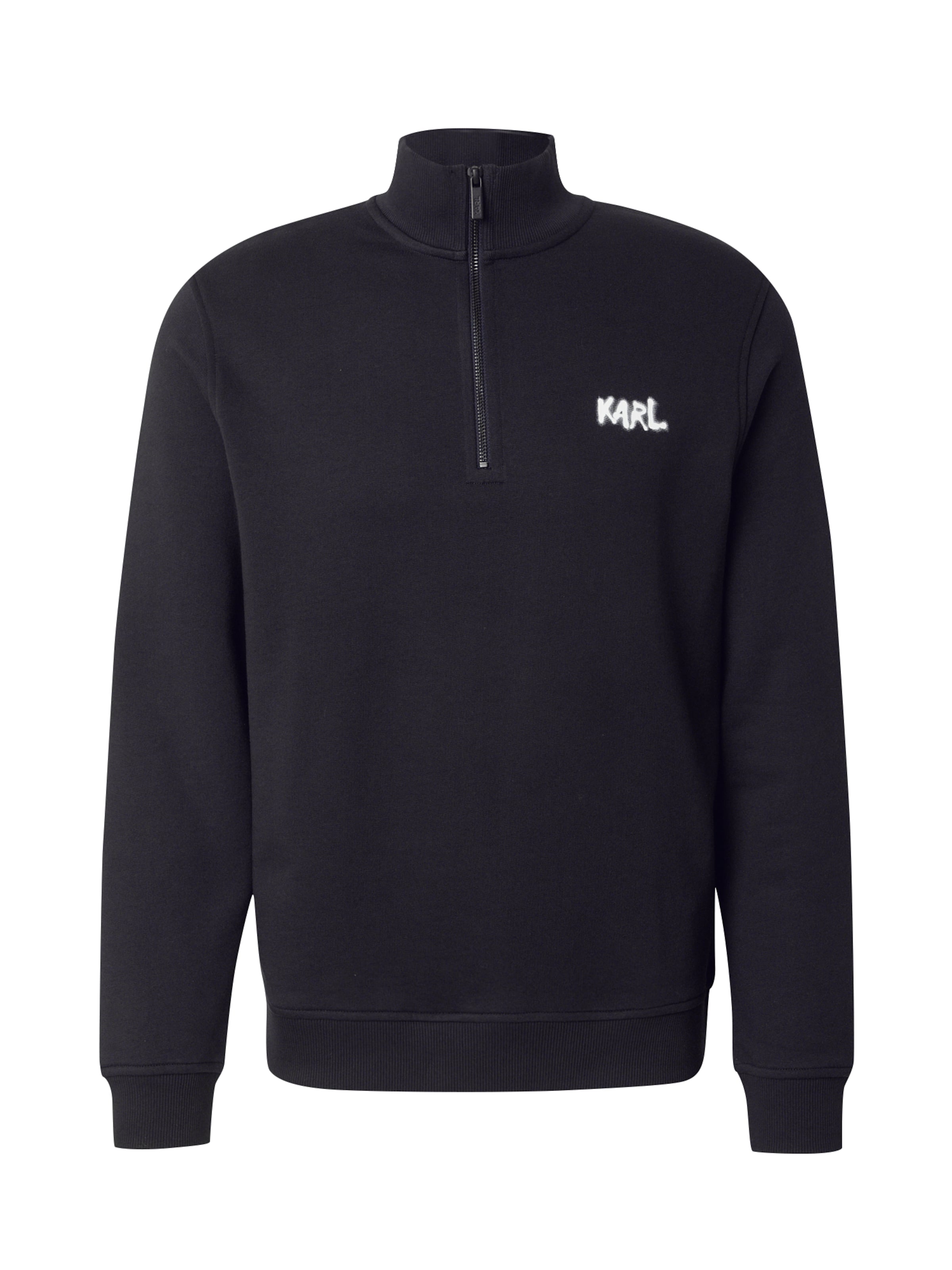 Sweat-shirt Karl Lagerfeld en bleu : devant